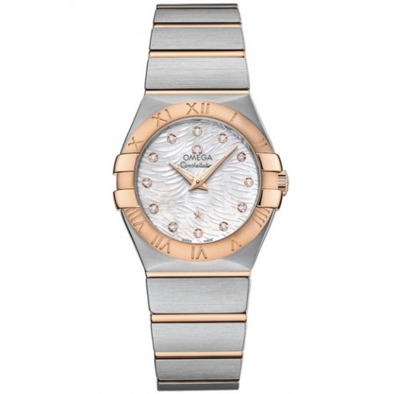 omega watches constellation quartz 27mm 12320276055007