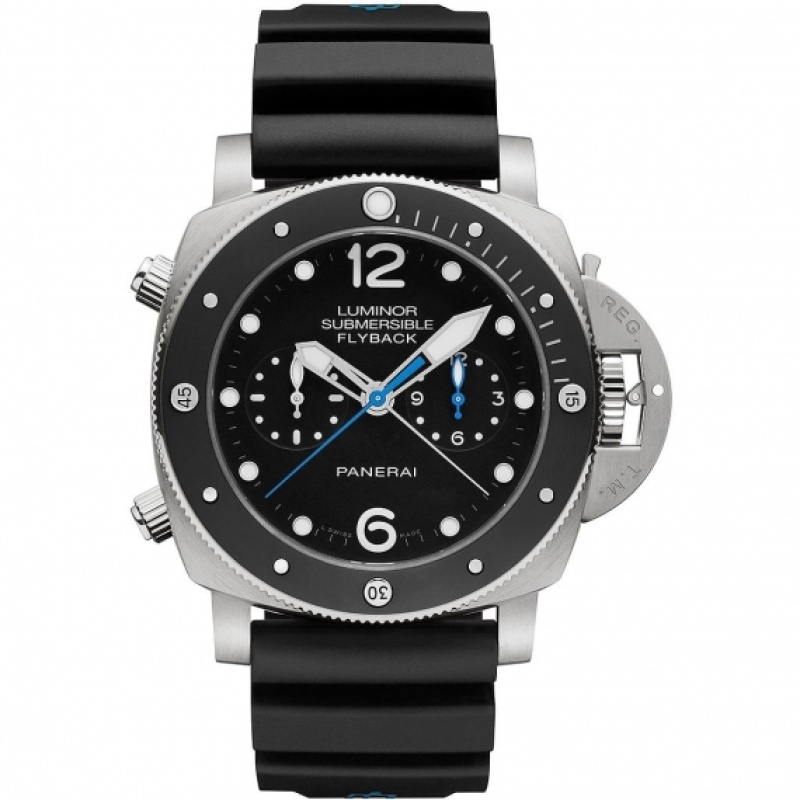 officine panerai watches luminor 1950 submersible 3 days chrono flyback automatic titanio pam00615 1