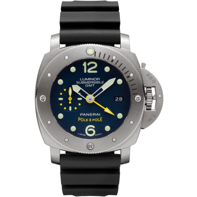 officine panerai watches luminor 1950 submersible 3 days gmt pam00719 1