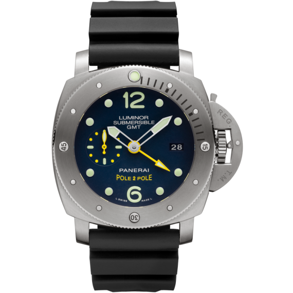 officine panerai watches luminor 1950 submersible 3 days gmt pam00719 1