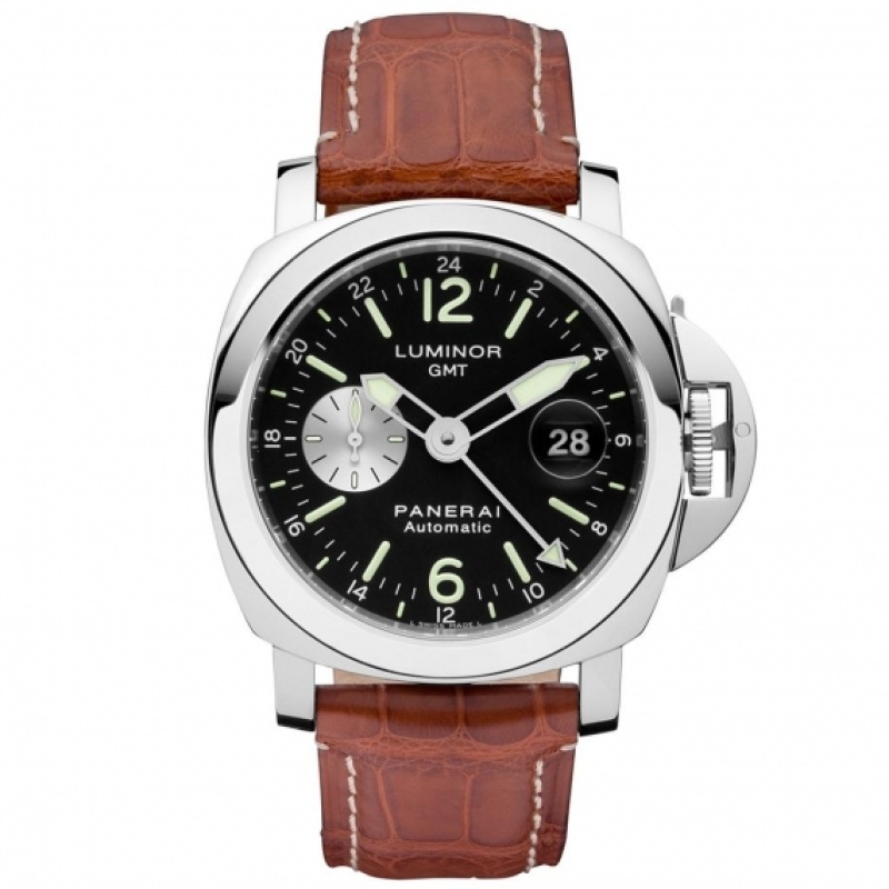 officine panerai watches luminor gmt automatic acciaio pam00088 1