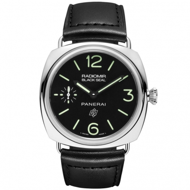 officine panerai watches radiomir black seal logo acciaio pam00380