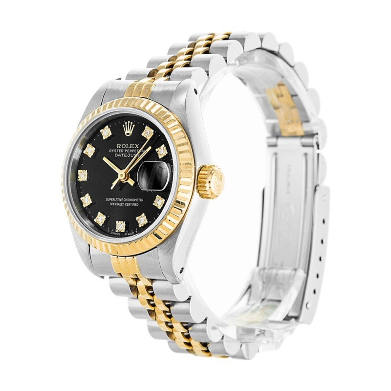 Fake Black Diamonds Datejust 69173