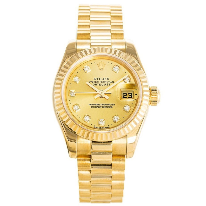 Gold Ladies Datejust 179178 Replica