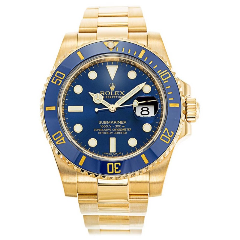 Gold Submariner 116618 LB Replica
