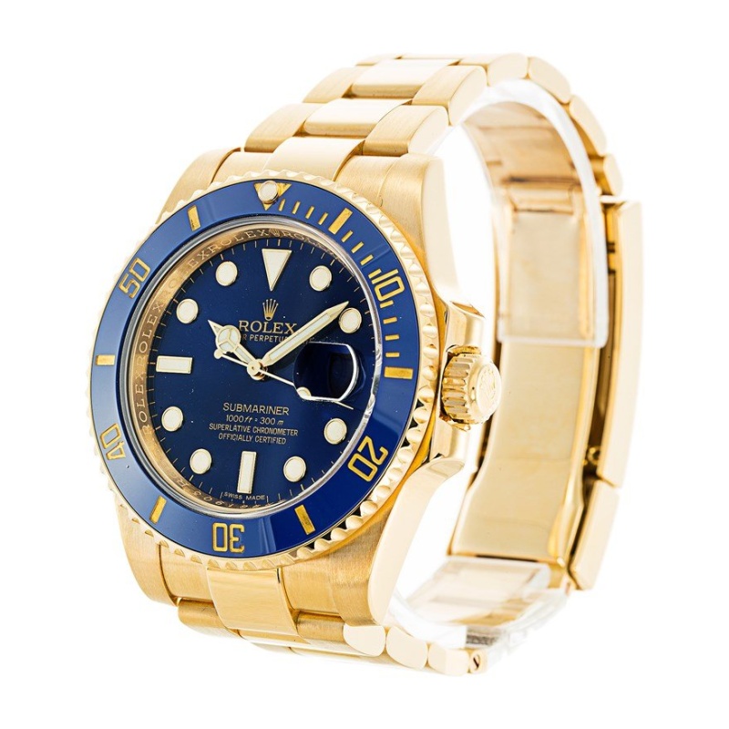 Gold Submariner 116618 LB Replica Side