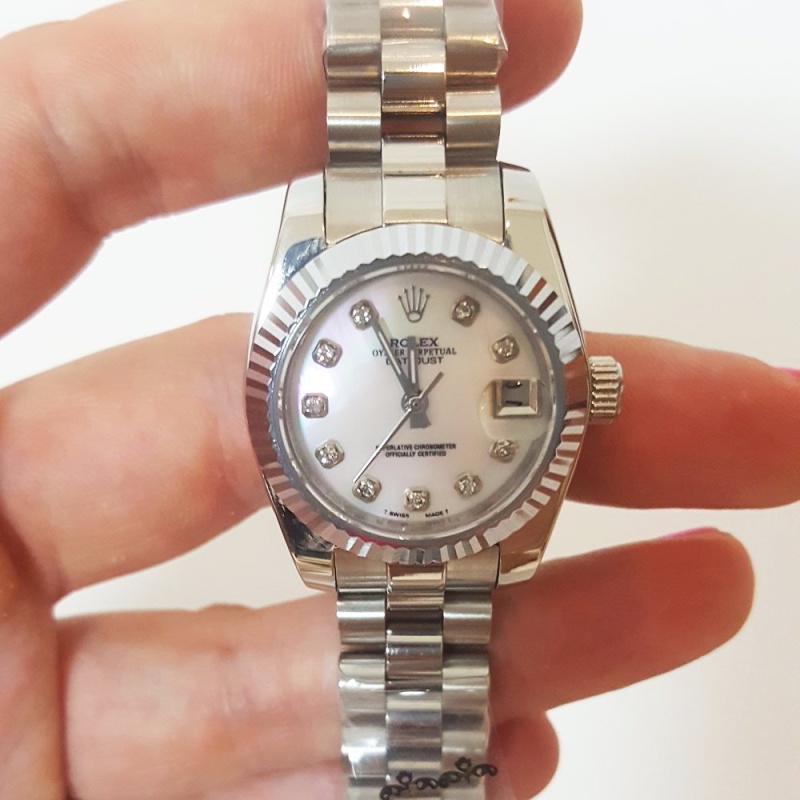Mother of Pearl Ladies Datejust 179179 Replica dial