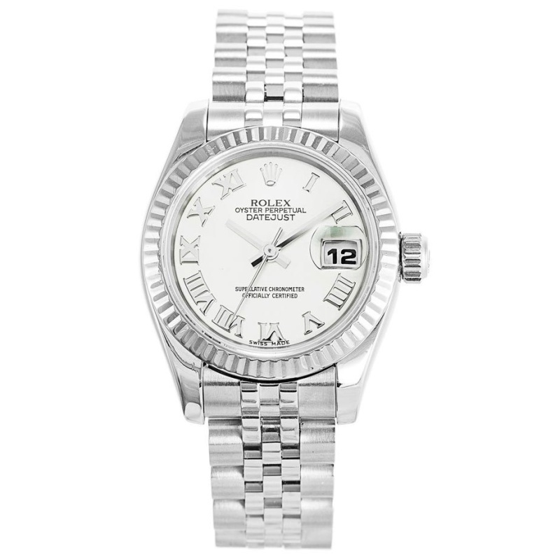White Roman Numerals Datejust 179174 Replica